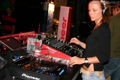 Our MEMBERS can Enlarge : Female DJ Femke at the DVJ's
