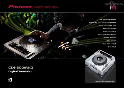 Our MEMBERS can Enlarge : Pioneer CDJ-800MK2 Leaflet