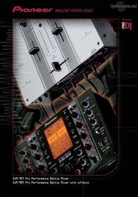 Our MEMBERS can Enlarge : Pioneer DJM-707 and 909 Brochure