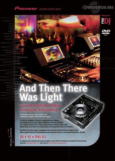 Our MEMBERS can Enlarge : Pioneer DVJ-X1 : Light Again
