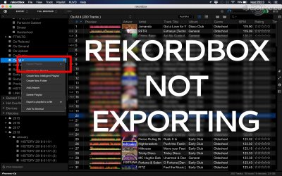 Our MEMBERS can Enlarge : Rekordbox does not want to Export