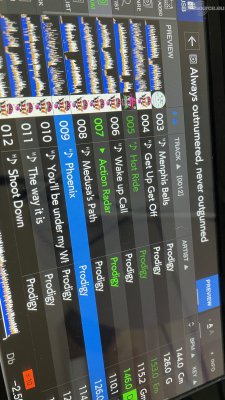 CDJ Played track display