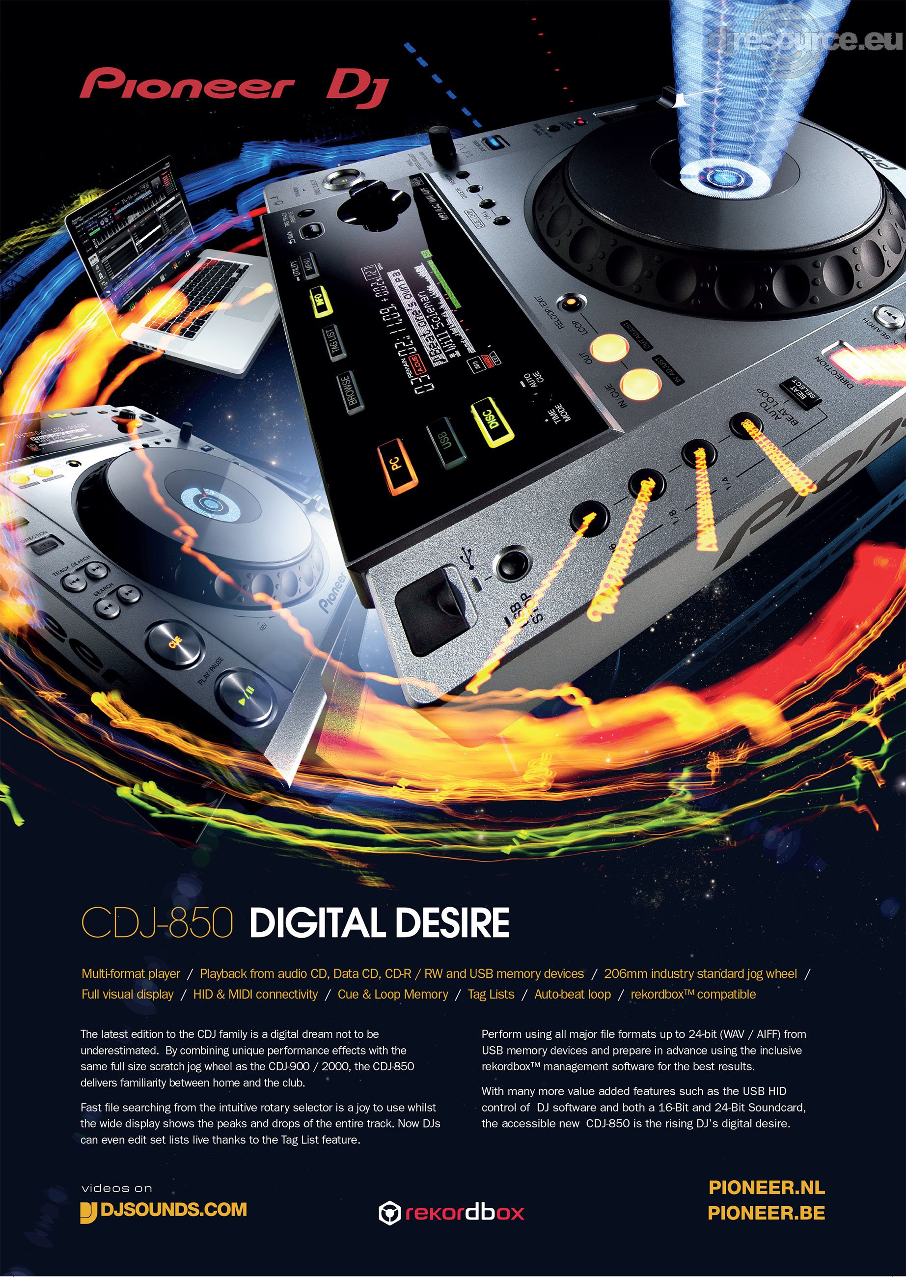 Pioneer DJ › CDJ-850 › Player Tabletop - Gearbase | DJResource