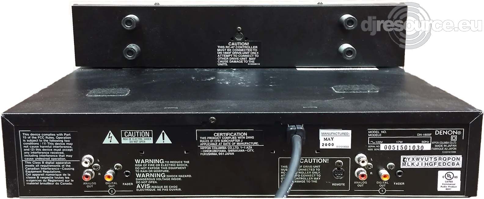 Denon › DN-1800F › Player Rackmount - Gearbase | DJResource