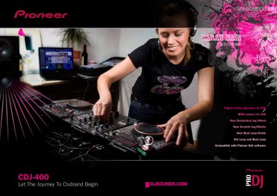 Our MEMBERS can Enlarge : Pioneer DJ CDJ-400 Player Tabletop
