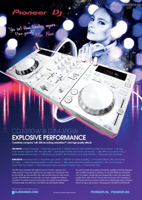 Our MEMBERS can Enlarge : Pioneer DJ CDJ-350-W Player Tabletop