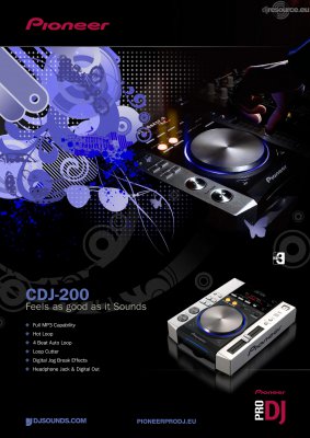 Our MEMBERS can Enlarge : Pioneer DJ CDJ-200 Player Tabletop