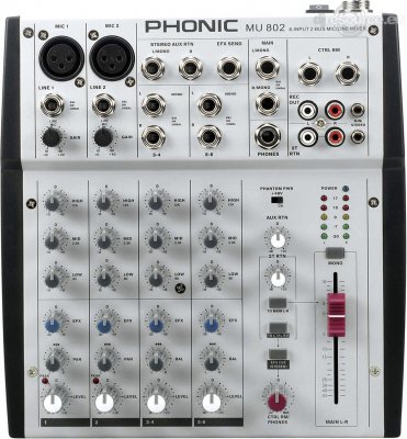 Our MEMBERS can Enlarge : Phonic MU802 Mixer