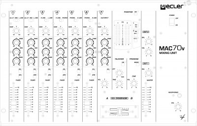 Our MEMBERS can Enlarge : Ecler MAC70V Mixer