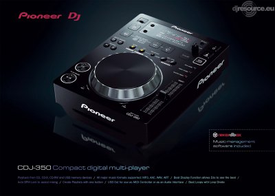 Our MEMBERS can Enlarge : Pioneer DJ CDJ-350 Player Tabletop