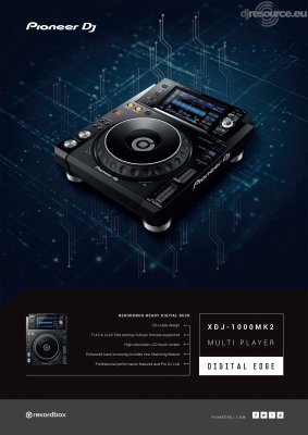 Our MEMBERS can Enlarge : Pioneer DJ XDJ-1000MK2 Player Tabletop