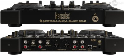 Our MEMBERS can Enlarge : Hercules DJ CONSOLE RMX 2 BLACK-GOLD MIDI Controllers