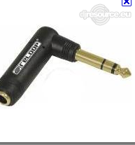 6 mm jack, in hoek