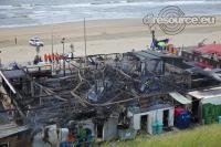 Brand verwoest Beachclub BLM9
