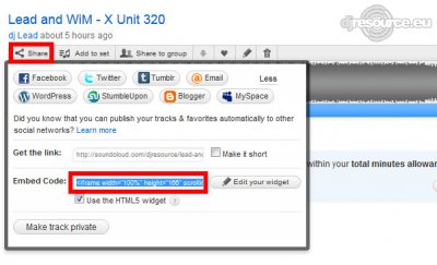 Our MEMBERS can Enlarge : soundcloud share iframe code