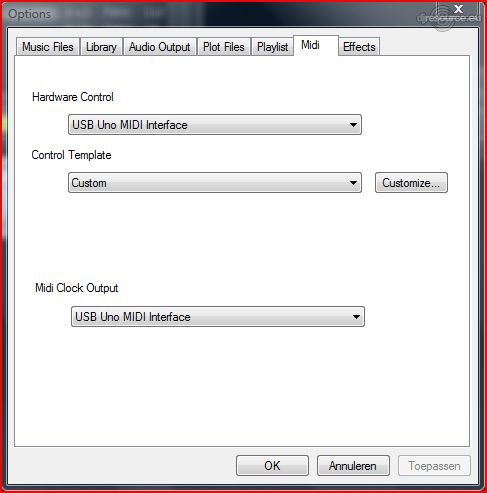 mixmeister midi options