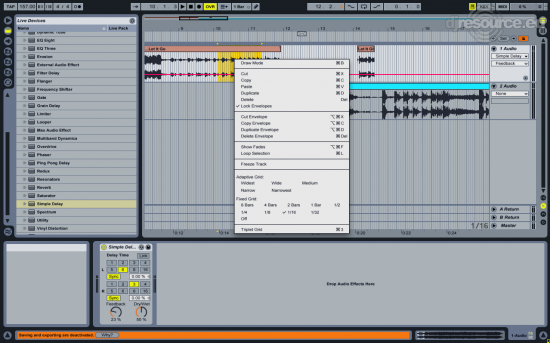 simple delay effect ableton