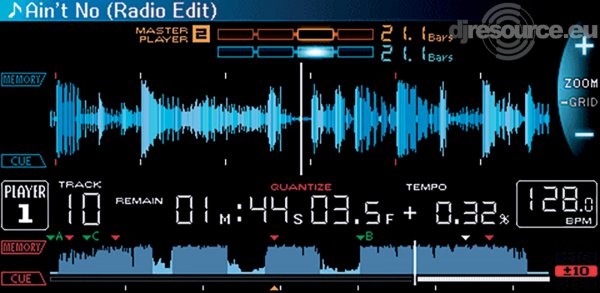 Display Pioneer CDJ-2000nexus