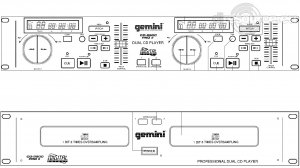 Gemini CD-9500 PRO II Player Rackmount
