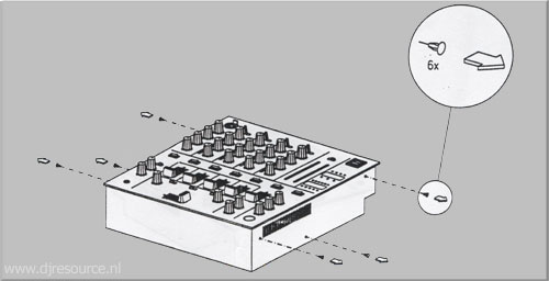 Pioneer DJM-600 Adapter Mounting instructions