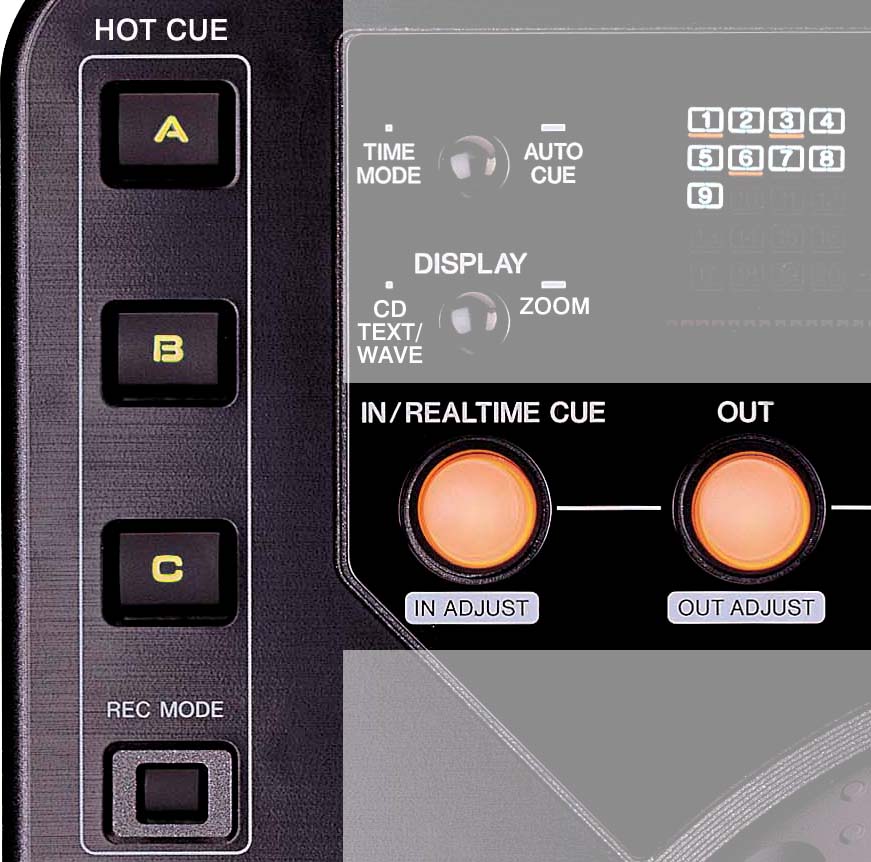 Pioneer CDJ-1000 Hot Cue/Loop Section