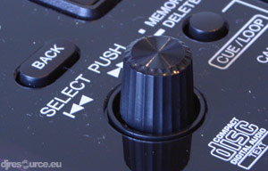 Pioneer CDJ-400 browse and select Rotary