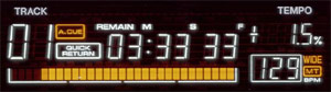 Pioneer CDJ-800 Top Display