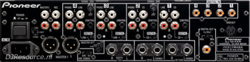 Click to ENLARGE ! Pioneer DJM800 Backside