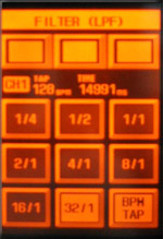 Pioneer DJM-909 Effect Adjust Screen