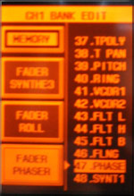 Pioneer DJM-909 Effect Selection Screen
