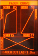 Pioneer DJM-909 Fader Curve Adjust Screen