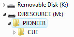Pioneer MEP-7000 Memory folder