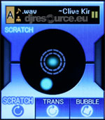 Pioneer MEP-7000 Scratch Effects in Center Display
