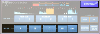 Pioneer XDJ-1000 Hot Cue and Loop Section