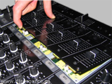 Flip open the panel, WATCH THE WIRES !