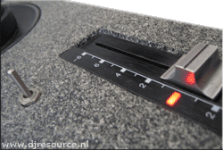 Wide Range Switch next to the Pitch Fader