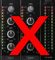 WRONG, level is way to loud